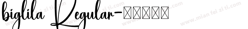 biglila Regular字体转换